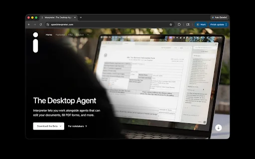 Interpreter Chrome Extension ডাউনলোড করুন – ব্রাউজার অটোমেশন টুল - Screenshot 1