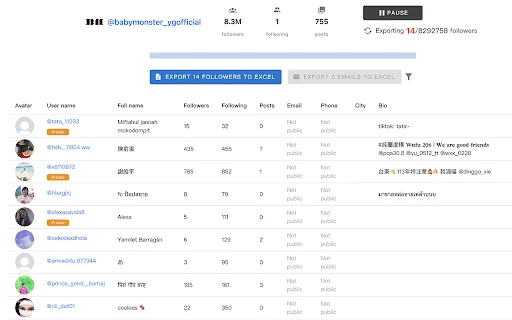IGFET – Instagram Follower Export Tool ডাউনলোড করুন – সেরা টুল - Screenshot 2