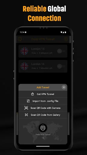 Dada VPN Tunnel ডাউনলোড করুন – নিরাপদ এবং দ্রুত ব্রাউজিং - Screenshot 3
