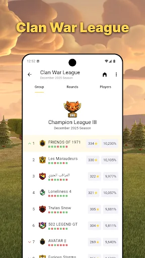 War Report for Clash of Clans ডাউনলোড করুন – সেরা CoC ট্র্যাকার - Screenshot 6
