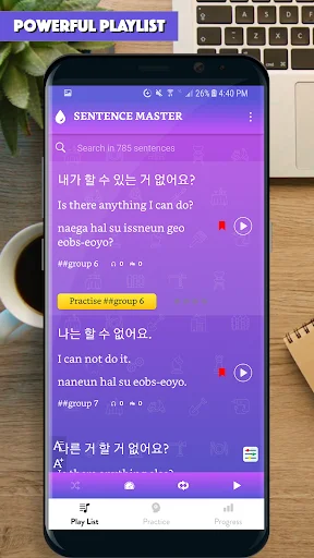 Korean Sentence Master ডাউনলোড করুন – কোরিয়ান ভাষা শিখুন সহজে - Screenshot 7