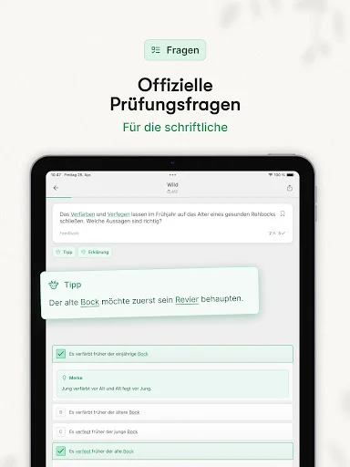 Waidwissen – Jagdschein App ডাউনলোড করুন – ৯৫.৩% সাফল্যের নিশ্চয়তা - Screenshot 14