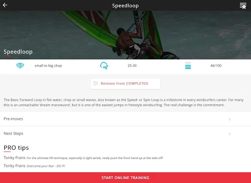 Tricktionary ডাউনলোড করুন – উইন্ডসার্ফিং শেখার সেরা অ্যাপ - Screenshot 8