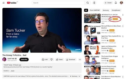 YouTube Channel Blocker ডাউনলোড করুন – অপ্রয়োজনীয় কন্টেন্ট ফিল্টার করুন - Screenshot 3