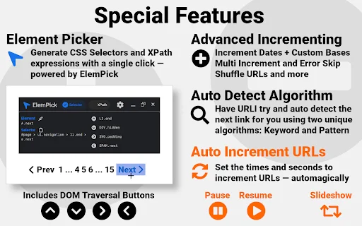 URL Incrementer ডাউনলোড করুন – ব্রাউজারে অটোমেটিক পেজ নেভিগেশন - Screenshot 4