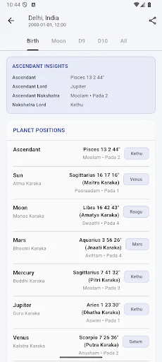 Vedic Chart: Horoscope, Kundli ডাউনলোড করুন – নিখুঁত রাশিফল ও জ্যোতিষশাস্ত্র - Screenshot 3