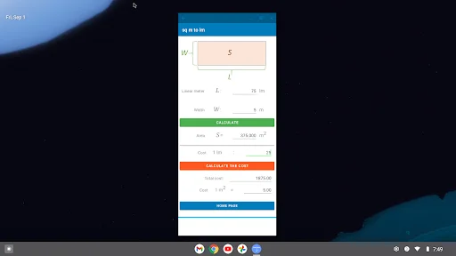 Linear Meter to m2 Calculator ডাউনলোড করুন – দ্রুত এবং নির্ভুল পরিমাপ - Screenshot 16