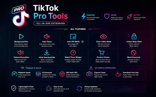 TikTok Pro Tools ডাউনলোড করুন – সেরা অডিও এবং ভিডিও টুলস - Screenshot 1