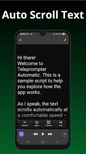 Teleprompter Automatic ডাউনলোড করুন – ভিডিও স্ক্রিপ্ট পড়ুন সহজেই - Screenshot 2
