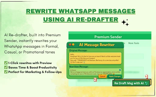 WA Bulk Message Sender ডাউনলোড করুন – সেরা হোয়াটসঅ্যাপ মার্কেটিং টুল - Screenshot 4