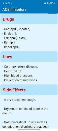 Simple Pharmacology ডাউনলোড করুন – মেডিকেল শিক্ষার্থীদের জন্য সেরা অ্যাপ - Screenshot 4