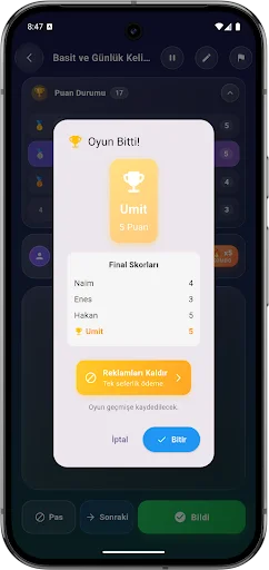 Ben Neyim? গেমটি ডাউনলোড করুন – সেরা শব্দ অনুমান খেলা - Screenshot 4