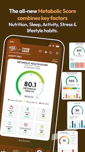 Tweak & eat with eatGPT ডাউনলোড করুন – স্বাস্থ্যকর ডায়েট প্ল্যান - Screenshot 2