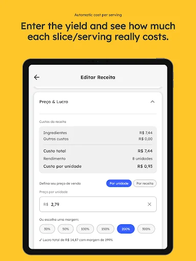 Recipe Cost & Pricing ডাউনলোড করুন – রেসিপি খরচ ও লাভ হিসাব করুন - Screenshot 11
