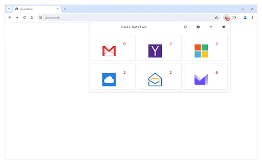 Email Notifier ডাউনলোড করুন – দ্রুত এবং সহজ ইমেইল নোটিফিকেশন টুল - Screenshot 1