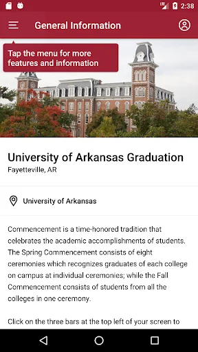 Univ of Arkansas Graduation ডাউনলোড করুন – সেরা গ্র্যাজুয়েশন গাইড - Screenshot 2