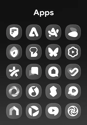 OneGlass 8 – Icon Pack ডাউনলোড করুন – আধুনিক ও মিনিমালিস্ট স্টাইল - Screenshot 18