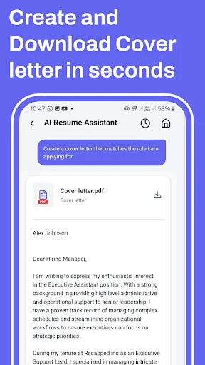 AI Resume Maker ডাউনলোড করুন – প্রফেশনাল সিভি তৈরি করুন সহজেই - Screenshot 6