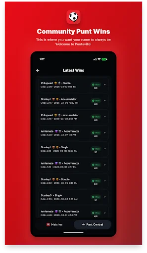 Puntsville: Live Scores & Tips ডাউনলোড করুন – ফুটবল আপডেট ও প্রেডিকশন - Screenshot 8