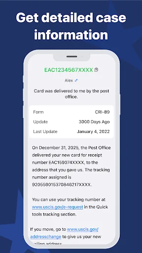 US Immigration Case Tracker ডাউনলোড করুন – USCIS কেস স্ট্যাটাস আপডেট - Screenshot 2