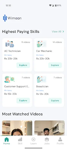 Wimaan: Skills & Jobs ডাউনলোড করুন – নতুন দক্ষতা ও চাকরির সুযোগ - Screenshot 1