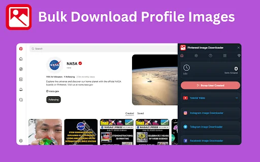 Pinterest Images Downloader ডাউনলোড করুন – এক ক্লিকে ছবি ও ভিডিও সেভ করুন - Screenshot 4