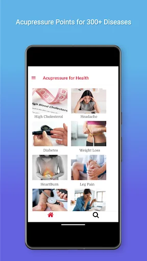 Acupressure অ্যাপ ডাউনলোড করুন – ৩০০টিরও বেশি রোগের প্রাকৃতিক চিকিৎসা - Screenshot 1