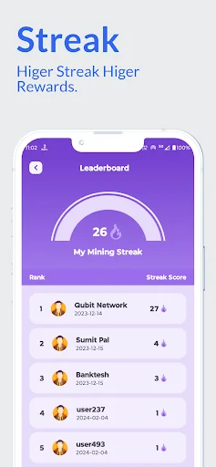 QuBit Network ডাউনলোড করুন – মোবাইল মাইনিং ও ক্রিপ্টো আয় - Screenshot 4