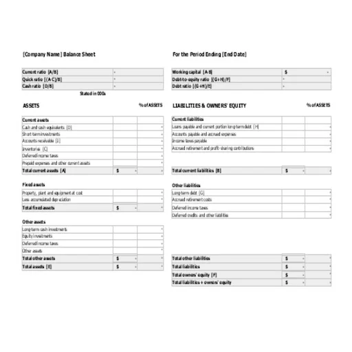 Financial Statement Templates ডাউনলোড করুন – পেশাদার আর্থিক হিসাবের সমাধান - Screenshot 3