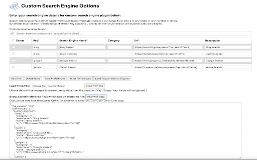 Custom Search Engine ডাউনলোড করুন – ব্রাউজারে কাস্টম সার্চ টুল - Screenshot 2