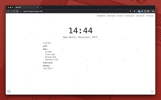 Minimal New Tab ডাউনলোড করুন – ক্লিন ও কাস্টমাইজযোগ্য ব্রাউজার - Screenshot 2