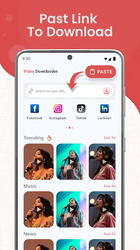 All Video Downloader HD ডাউনলোড করুন – দ্রুত ভিডিও সেভার - Screenshot 1