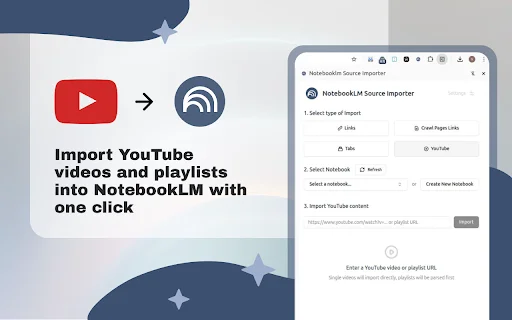 Notebooklm Source Importer ডাউনলোড করুন – AI চ্যাট এক্সপোর্ট - Screenshot 3