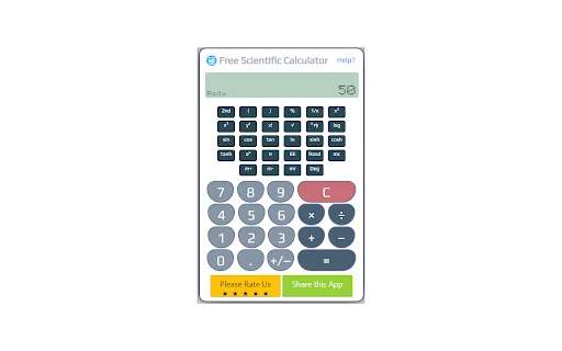 Free Scientific Calculator ডাউনলোড করুন – সেরা অনলাইন ক্যালকুলেটর - Screenshot 1