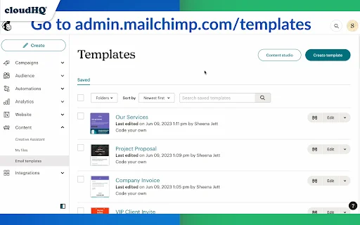 MailChimp Templates for Gmail ডাউনলোড করুন – সহজে ইমেইল পাঠান - Screenshot 2