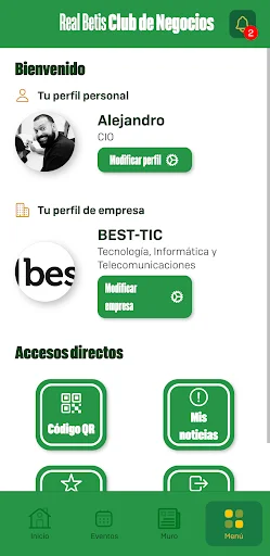 Real Betis Club de Negocios ডাউনলোড করুন – অফিসিয়াল বিজনেস অ্যাপ - Screenshot 9