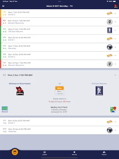 Hockey Vic ডাউনলোড করুন – হকি ভিক্টোরিয়া ফিক্সচার ও রেজাল্ট - Screenshot 9