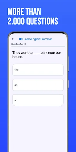 English Grammar Tests A1-B1 ডাউনলোড করুন – ২০০০+ প্রশ্ন - Screenshot 3