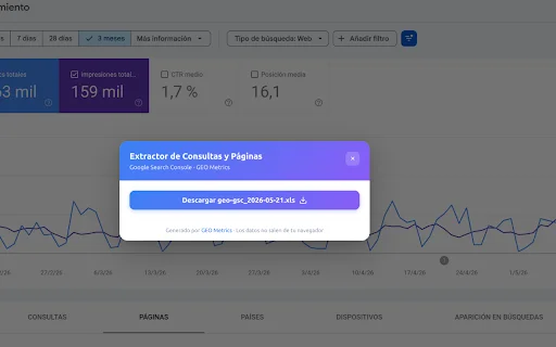 GEO Metrics Query Extractor ডাউনলোড করুন – AI SEO টুল - Screenshot 3