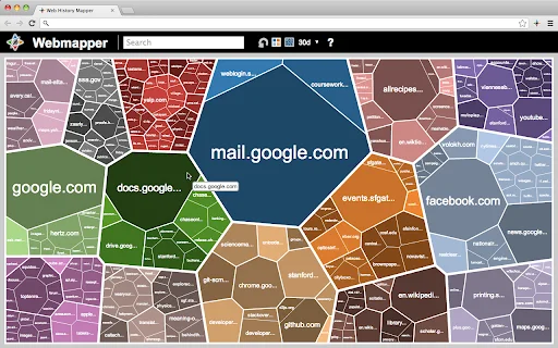Webmapper ডাউনলোড করুন – আপনার ব্রাউজিং ইতিহাসের ভিজ্যুয়াল ম্যাপ - Screenshot 1