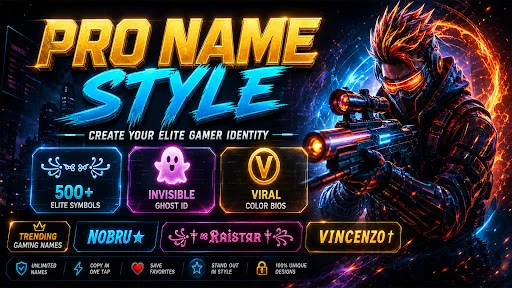 Pro Name Style: Elite Symbols ডাউনলোড করুন – সেরা গেমিং নিকনেম মেকার - Screenshot 15