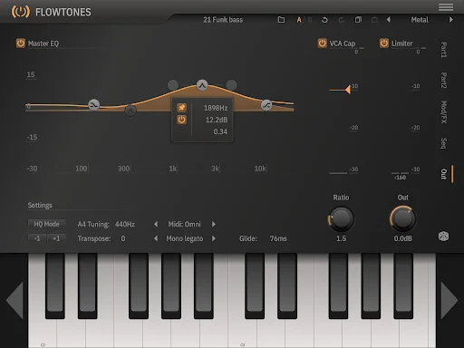 Flowtones ডাউনলোড করুন – অ্যান্ড্রয়েডের সেরা ভার্চুয়াল অ্যানালগ সিন্থেসাইজার - Screenshot 18
