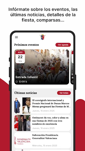 Moros i Cristians Ontinyent অ্যাপ ডাউনলোড করুন – উৎসবের গাইড - Screenshot 2
