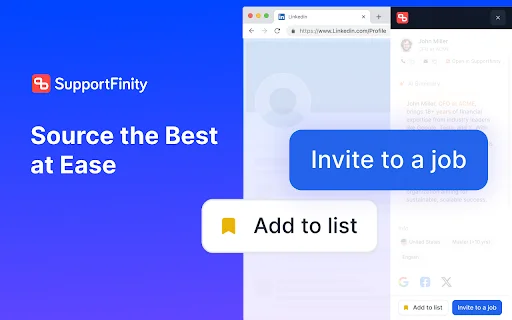 Get Email and Phone Number From LinkedIn – SupportFinity Download - Screenshot 5