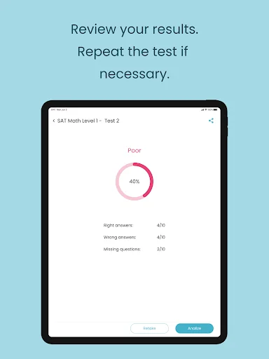 Test Me! – SAT, TOEFL & GRE প্রস্তুতির সেরা অ্যাপ ডাউনলোড করুন - Screenshot 20