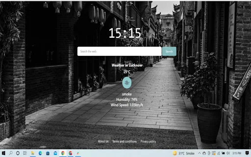Weather New Tab ডাউনলোড করুন – লাইভ আবহাওয়া ও সুন্দর ব্যাকগ্রাউন্ড - Screenshot 1