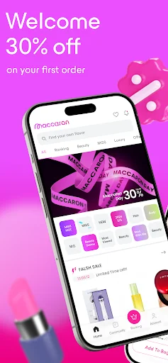Maccaron Beauty Shopping App ডাউনলোড করুন – সেরা কোরিয়ান স্কিনকেয়ার ও ডিলস - Screenshot 1