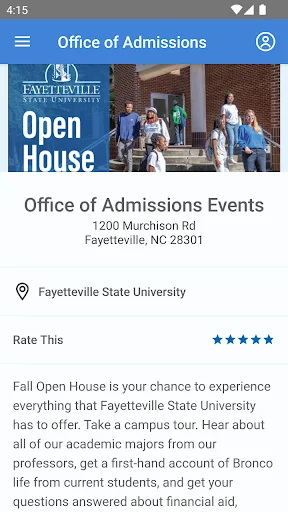 FSU Event Guidebooks ডাউনলোড করুন – Fayetteville State University ইভেন্ট গাইড - Screenshot 2