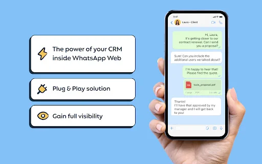 WhatsApp এবং Salesforce এর জন্য Tuvis ডাউনলোড করুন – সেরা সিঙ্ক টুল - Screenshot 1