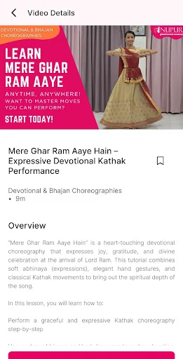 Learn Kathak অ্যাপ ডাউনলোড করুন – সেরা অনলাইন কত্থক নাচ প্রশিক্ষণ - Screenshot 7